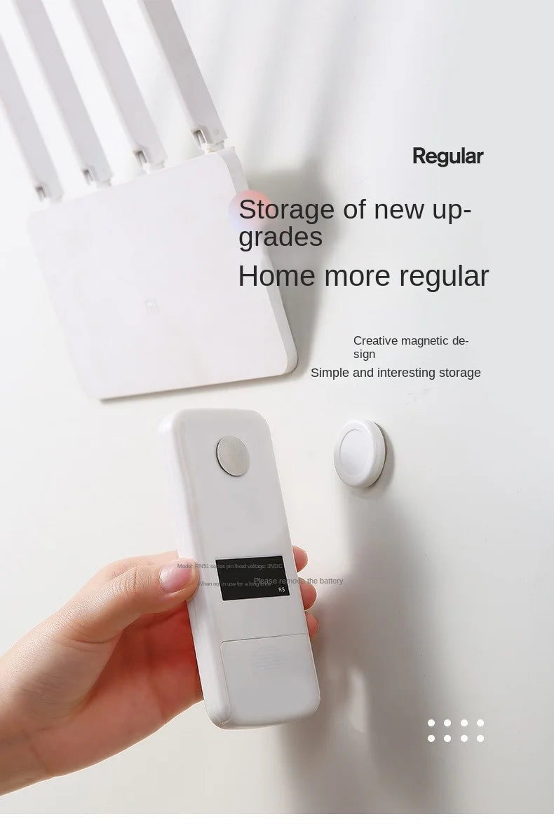 Magnetic Remote Control Holder Wall Mount Adhesive Remote Control Holder Strong Hold Tv Remote Holder for Home Office