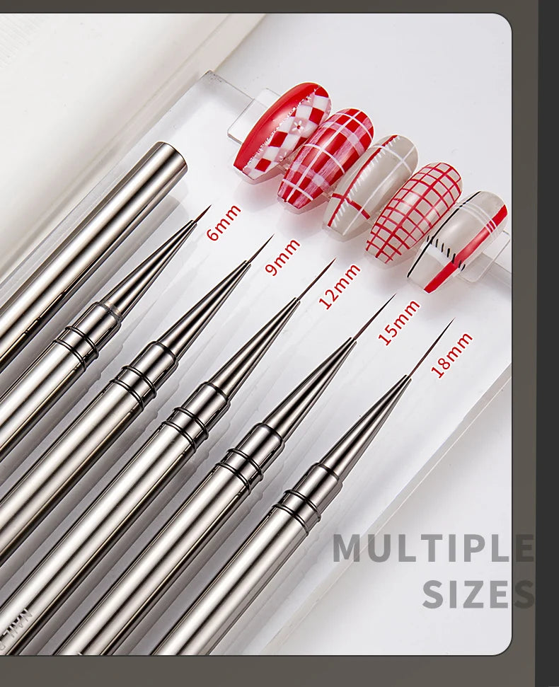 5PCS Nail Art Liner Brushes for Precision Manicure Designs - Smarsty