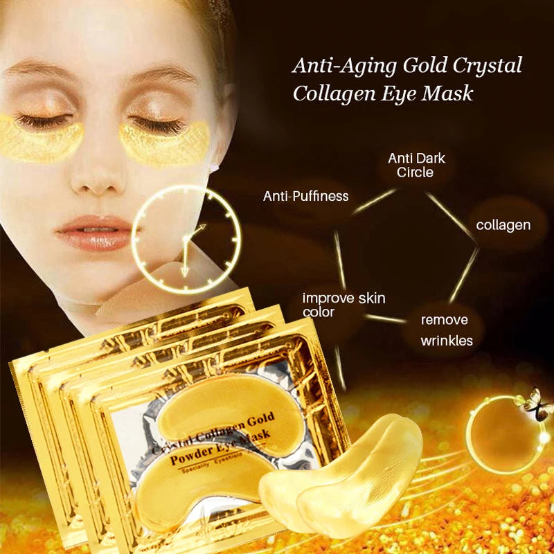 Crystal Collagen Gold Eye Masks for Dark Circles - Smarsty