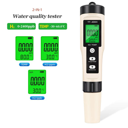 4 in 1 Water Quality Tester with Temperature and PH Calibration - Smarsty