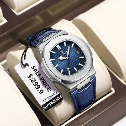 Luxury Waterproof Men's Quartz Watch with Luminous Dial - Smarsty