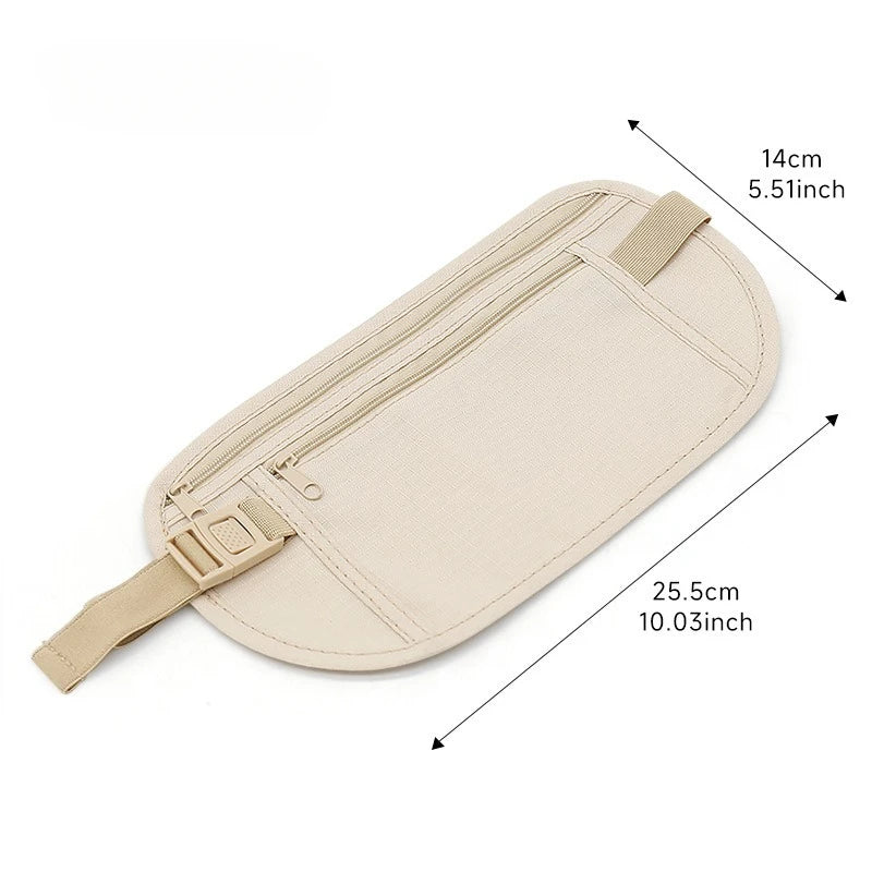1pcWaterproof Anti-theft Invisible Running Waist Bag Multi-functional Ultra-thin Travel Cell Phone Bag For Men Women Cycling Bag - Smarsty