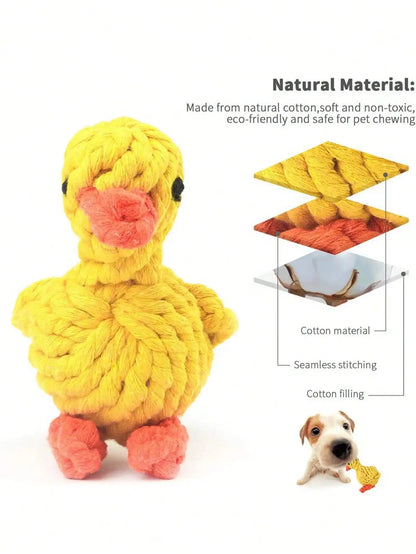 Hand-Woven Cotton Rope Dog Toy for Strong Chewers - Smarsty