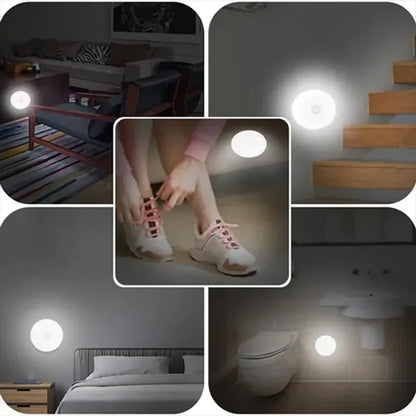 Rechargeable Motion Sensor LED Night Light for Easy Lighting - Smarsty