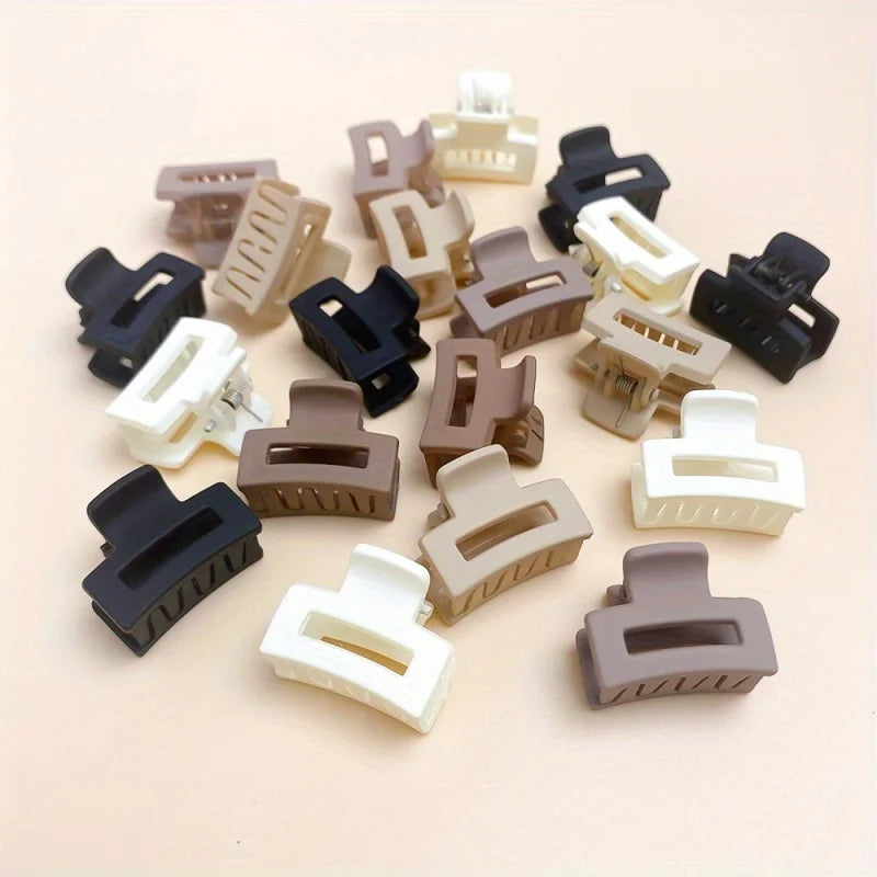 Korean Mini Hair Clip for Cute Bangs in Matte Coffee Color - Smarsty