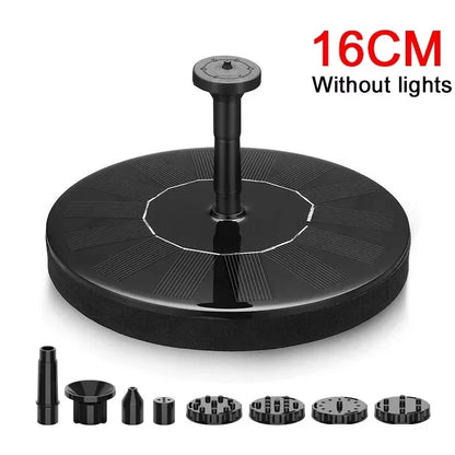 Solar Fountain Light with 7 Colors for Bird Baths - Smarsty