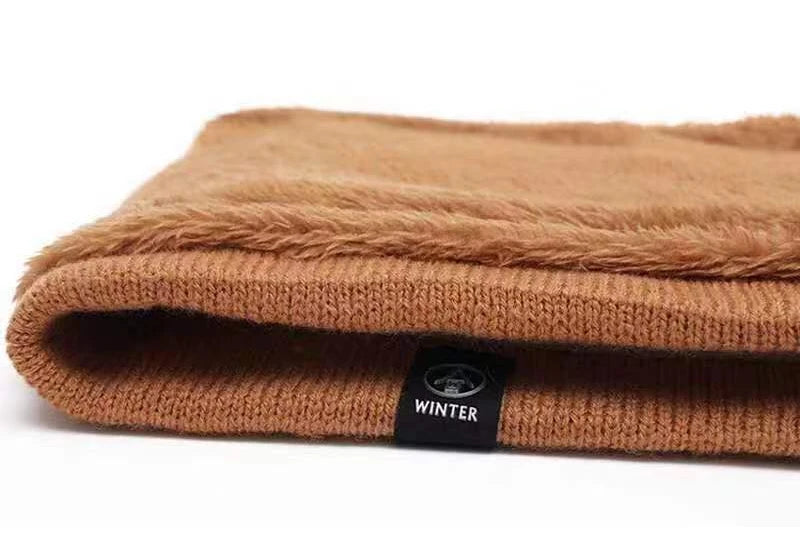 Knitted Neck Warmer Sports Scarf Fashion Soft Women Men Face Cover Winter Skating Running Hiking Scarves Thick Cold-proof Collar - Smarsty