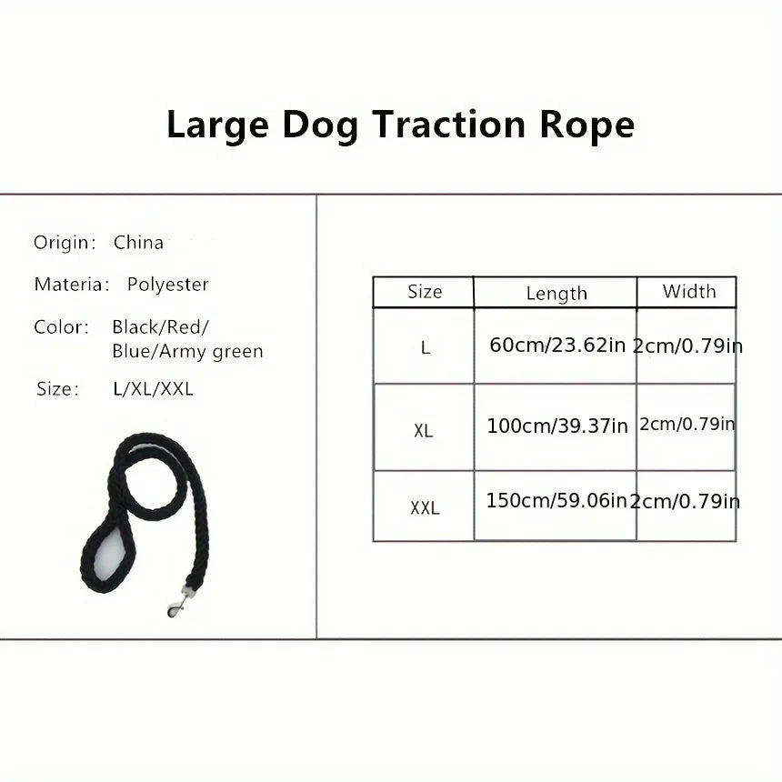 Comfort-Strong 5-Foot Braided Dog Leash for Training - Smarsty