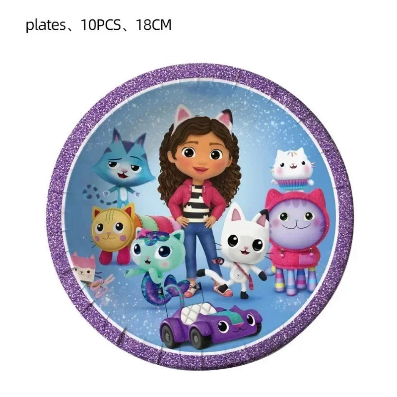 Disney Gabby's Dollhouse Birthday Party Tableware Set - Smarsty