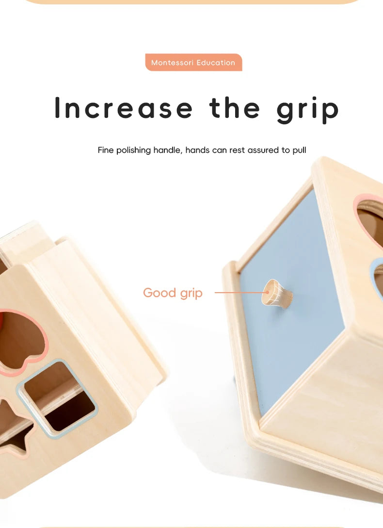 Wooden Color Shape Sorting Toys Drawer Box Busy Board Matching Game Fine Motor Sensory Toys Montessori Learning For Baby Gifts - Smarsty