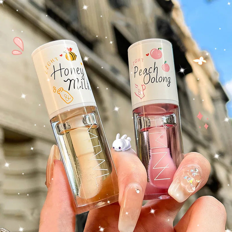 Peach Milk Honey Lip Oil for Moisturizing Lips - Smarsty