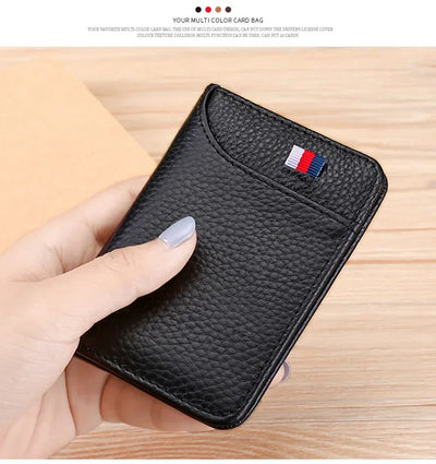 Men's Wallet Short Wallet Card Holder Fashion Thin Multi Card Business Soft Leather Wallet for Men Bolsa Feminina Coin Purse - Smarsty