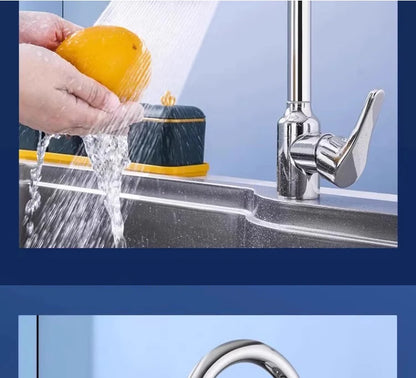 Universal Swivel Faucet with Three-Mode Splash Proof Nozzle - Smarsty