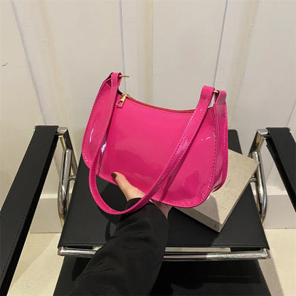 PU Leather Shoulder Bag For Women Retro Fashion Casual - Smarsty
