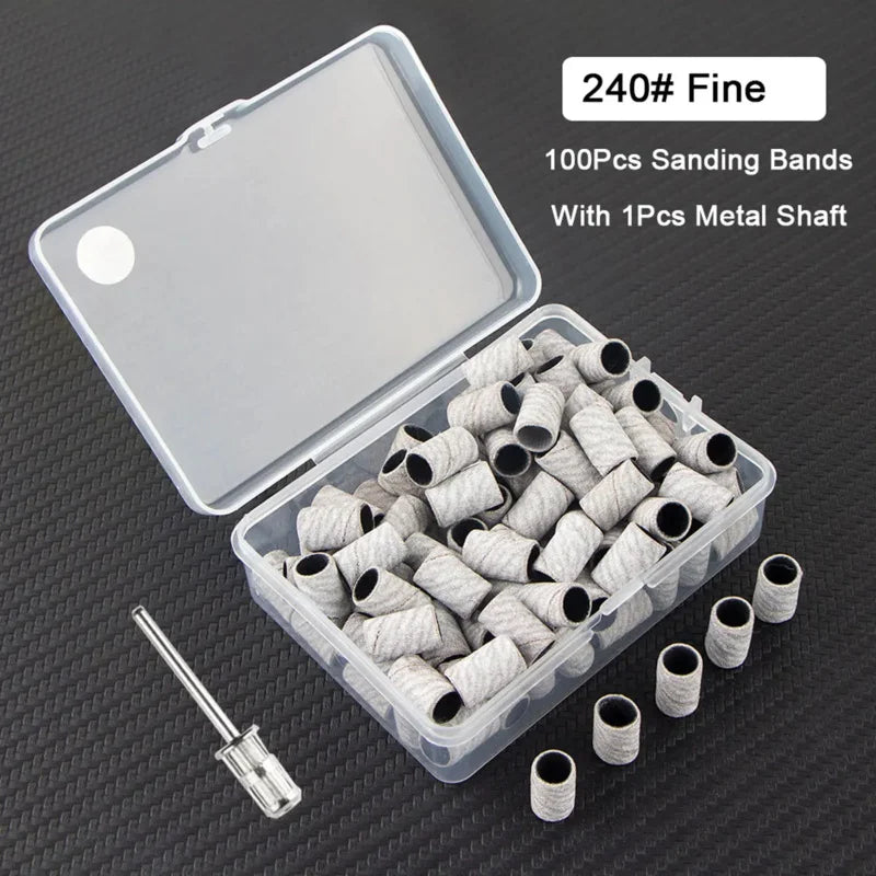 Professional Electric Nail Drill Set with 100 Granular Sand Strips - Smarsty