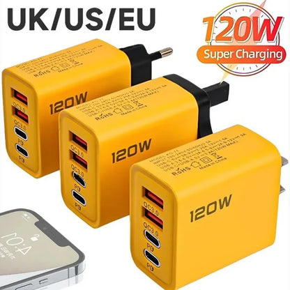 120W Fast USB C Charger With Dual PD Ports Protection - Smarsty