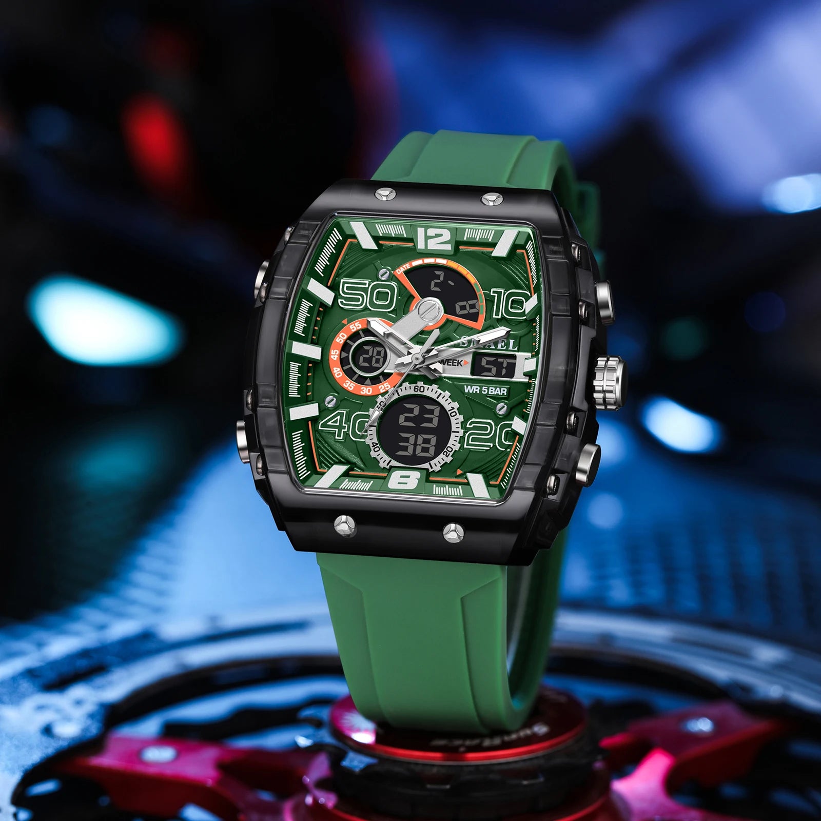 SMAEL 8109 Waterproof Luminous Dual Display Watch - Smarsty