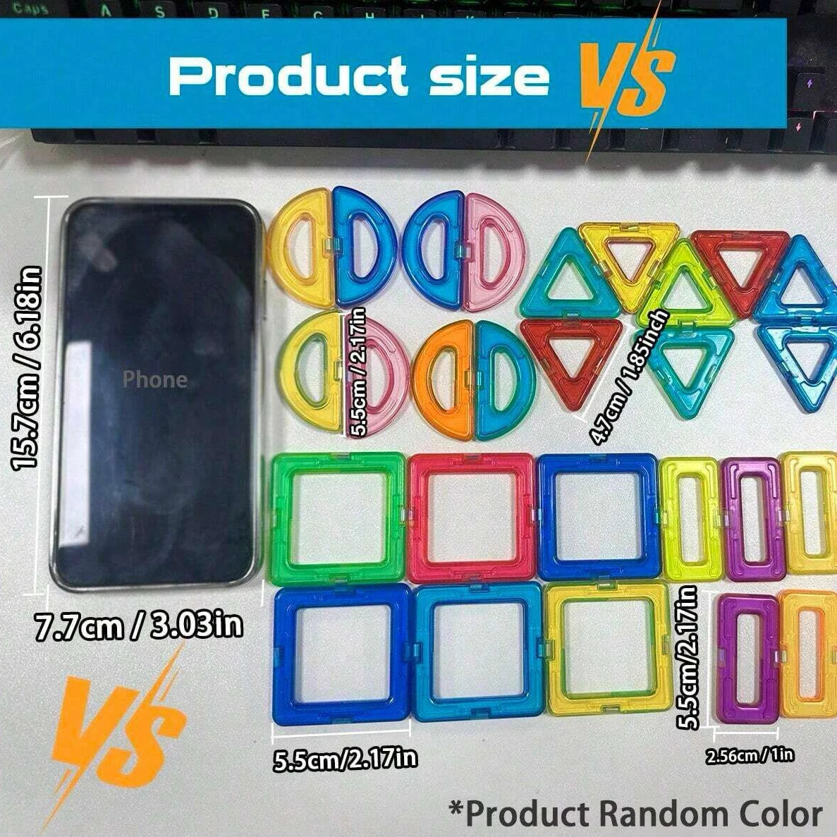 Magnetic Building Blocks DIY Magnets Toys medium size STEM Toys Construction Toys Learning Educational Magnet Toys - Smarsty