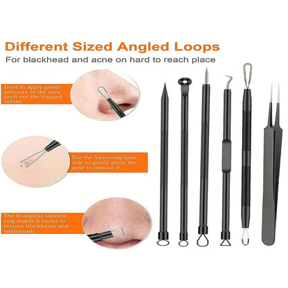 6 Piece Pimple Popper Tool Kit for Effective Acne Removal - Smarsty