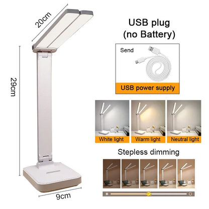 Dimmable LED Desk Lamp with Eye Protection Feature - Smarsty