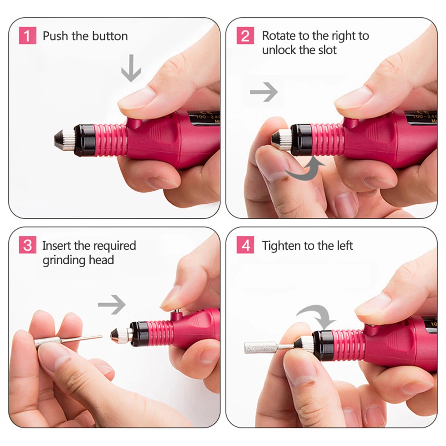 Electric Nail Sander Set for Professional Manicure - Smarsty