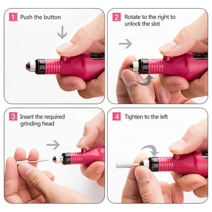 Electric Nail Sander Set for Professional Manicure - Smarsty