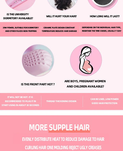 Portable Mini Hair Straightener for Quick Styling - Smarsty