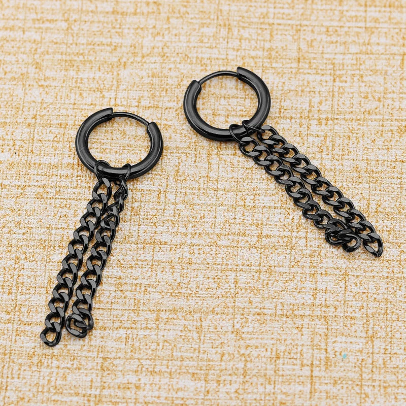 Punk Stainless Steel Stud Earrings Set for Men and Women - Smarsty
