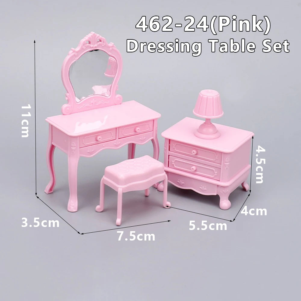 1:12 Dollhouse Miniature Cradle Crib Surround Bed Piano Table Set Furniture Kitchen Model Decor Toy Doll House Accessories