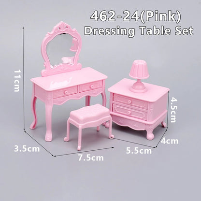 1:12 Dollhouse Miniature Cradle Crib Surround Bed Piano Table Set Furniture Kitchen Model Decor Toy Doll House Accessories