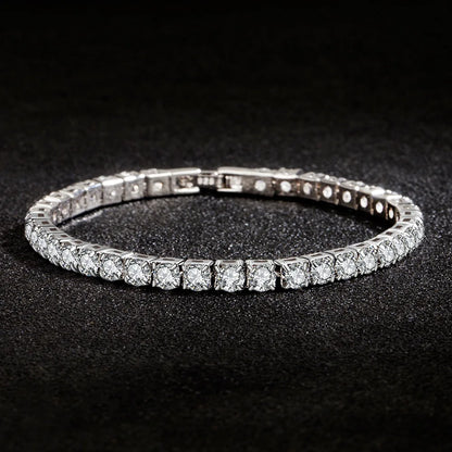 S925 Sterling Silver Tennis Ball Bracelet for Women - Smarsty