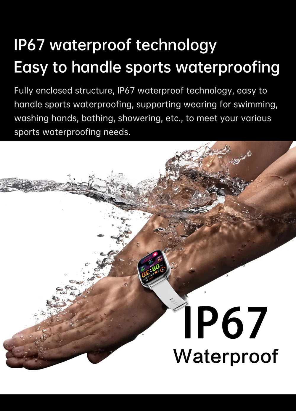 Smartwatch with Bluetooth Call and Music Playback - Smarsty