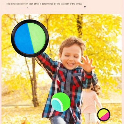 1Set Kids Sucker Sticky Ball Toy Outdoor Sports Catch Ball Game Set Throw And Catch Parent-Child Interactive Outdoor Toys by Smarsty