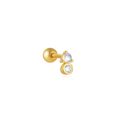 Sterling Silver Heart Zircon Stud Earrings Elegant Gift - Smarsty