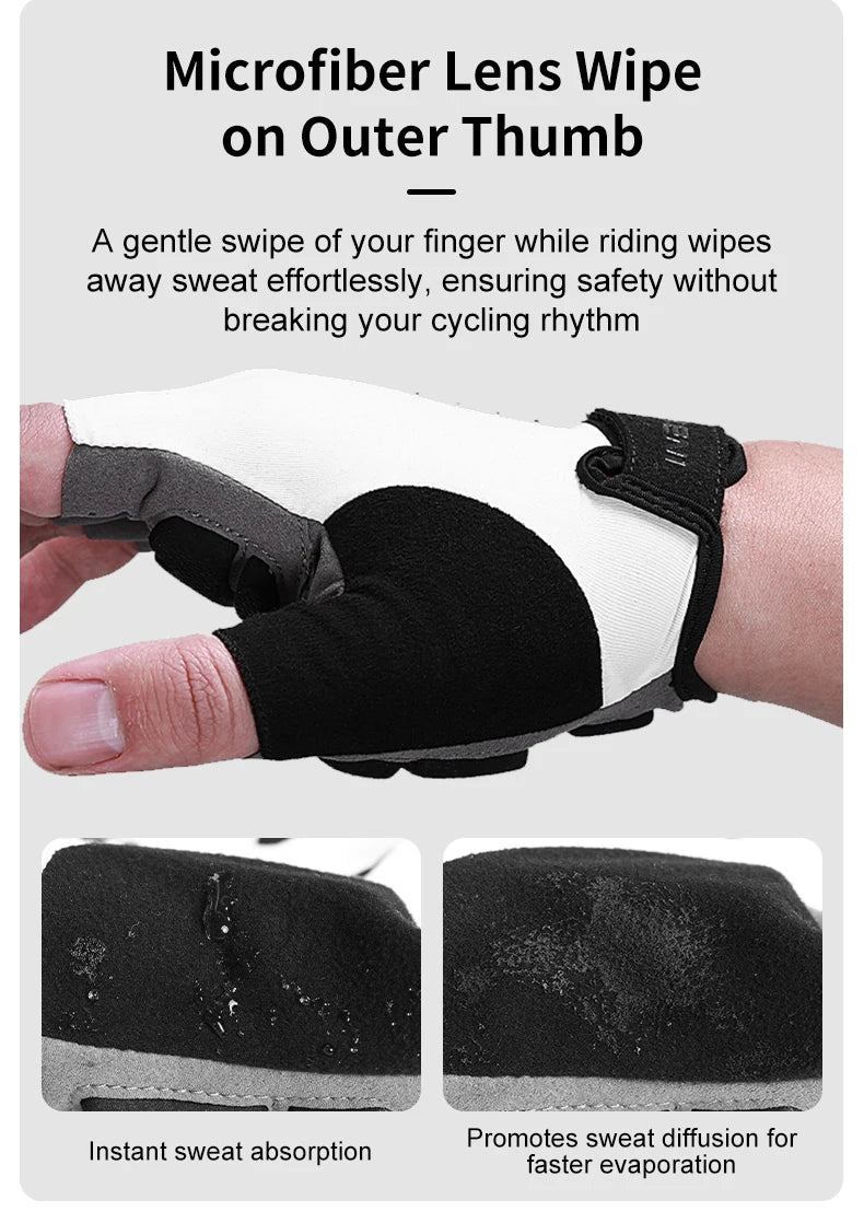 INBIKE Shockproof Gel Cycling Gloves Half Finger - Smarsty