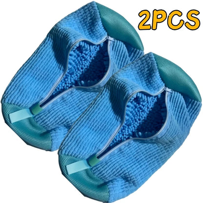 1/2/4PCS Shoe Washing Machine Bag with Liquid Shoe Brush Set Durable Laundry Shoe Bag and Soft Bristle Clean Brush for All Shoes