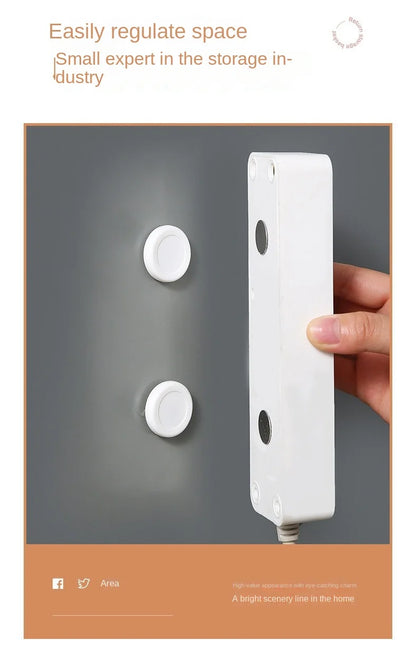 Magnetic Remote Control Holder Wall Mount Adhesive Remote Control Holder Strong Hold Tv Remote Holder for Home Office