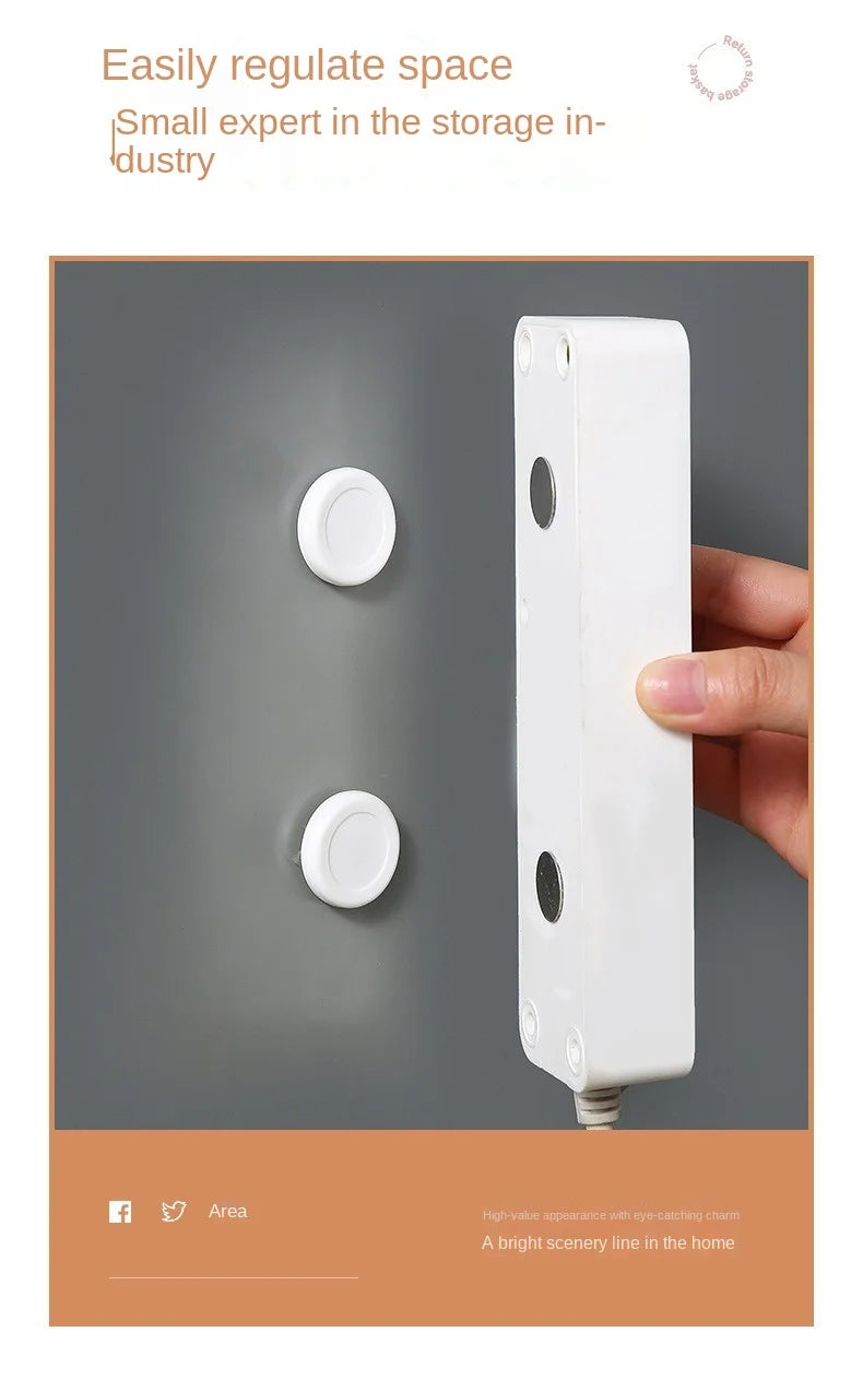 Magnetic Remote Control Holder Wall Mount Adhesive Remote Control Holder Strong Hold Tv Remote Holder for Home Office
