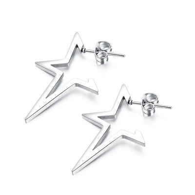 Harajuku Punk Big Star Earrings for Cool Y2K Style Trend - Smarsty