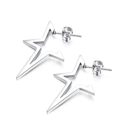 Harajuku Punk Big Star Earrings for Cool Y2K Style Trend - Smarsty