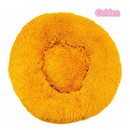 Super Soft Cat Bed Plush Donut Design for Comfort - Smarsty