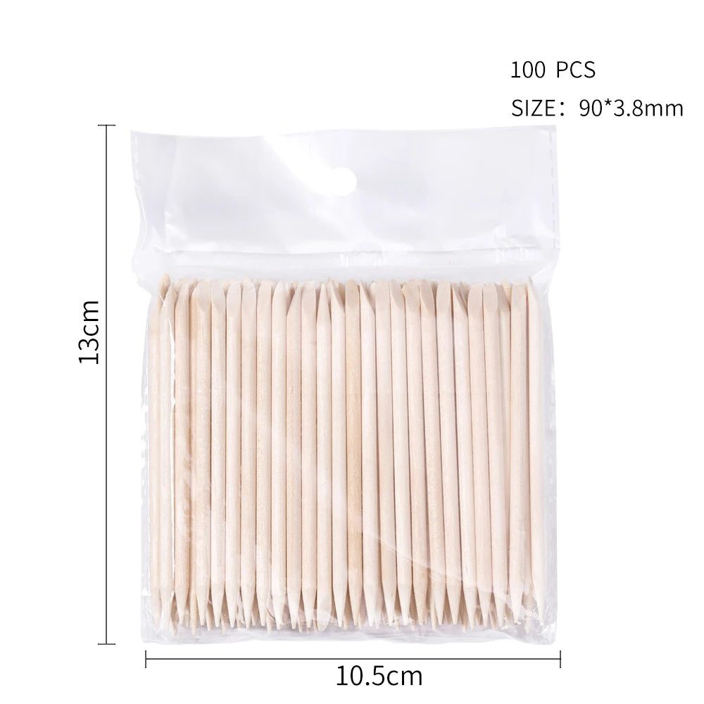 100 Piece Cuticle Pusher Set for Easy Nail Care - Smarsty