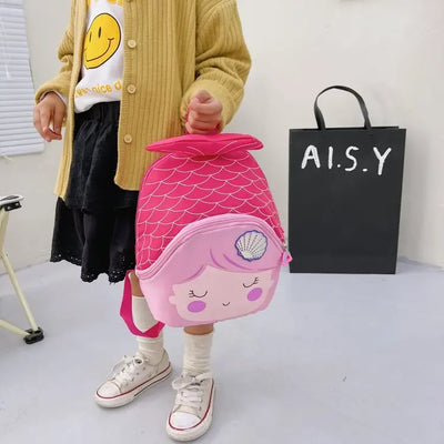 Princess Sequin Toddler Backpack Mermaid Fishtail Kids - Smarsty