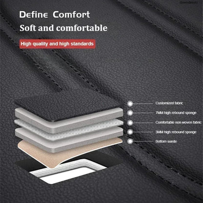 PU Leather Car Seat Cover Four Seasons Universal Fit - Smarsty