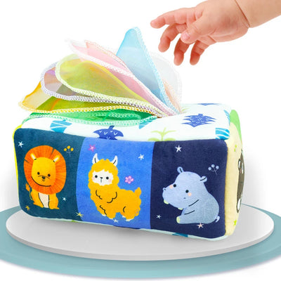 Montessori Toys Magic Tissue Box Baby Educational Learning Activity Sensory Toy for Kids Finger Exercise Busy Board Baby Game - Smarsty