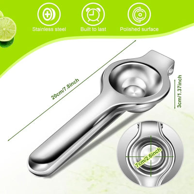 Stainless Steel Lemon Squeezer Manual Lemon Clip Processor Household Orange Citrus Juicers Fruit Pressing Kitchen Accessories by Smarsty