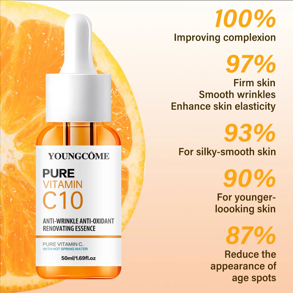 Vitamin C Serum with Hyaluronic Acid for Dark Skin Brightening - Smarsty