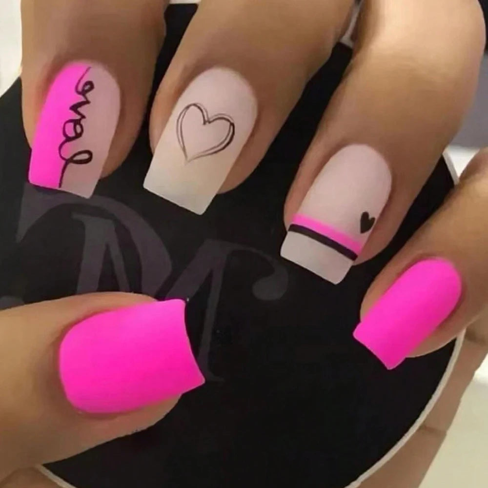 Pink Stiletto Press On Nails Set for Easy Glam - Smarsty