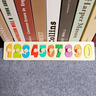 Montessori Toy Wooden Building Blocks Early Learning Educational Toys Color Shape Match Kids Puzzle Toys For Children Boys Girls - Smarsty