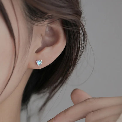 925 Silver Tragus Piercing Helix Studs Butterfly Heart - Smarsty